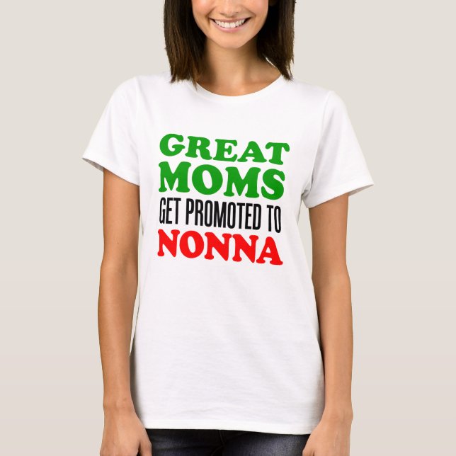 T-shirts Promovido a Nonna (Frente)