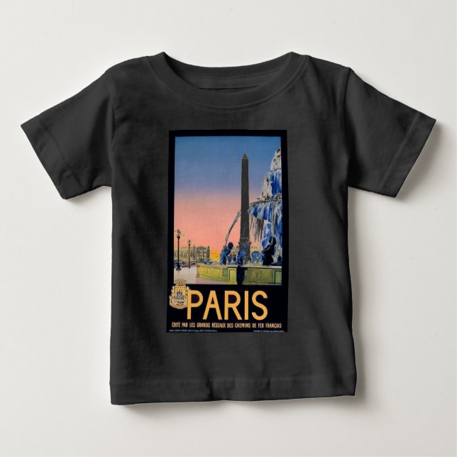 T-shirts Propaganda de Viagem Vintage Paris (Frente)