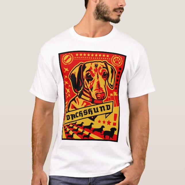 T-shirts Propaganda do Dachshund (Frente)