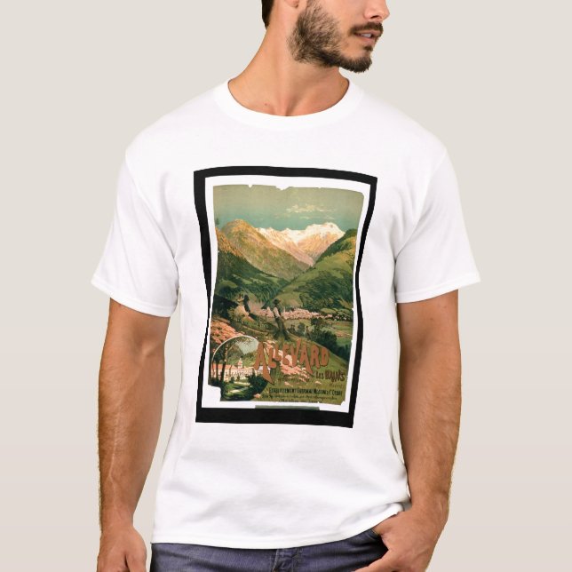 T-shirts Propaganda para "Allevard Les Bains", Isere (col (Frente)
