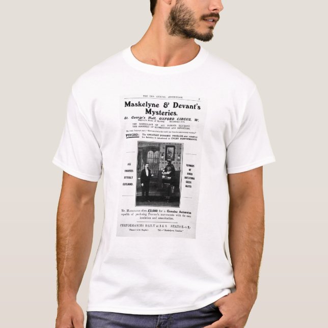 T-shirts Propaganda para mistérios de Maskelyne & de Devant (Frente)