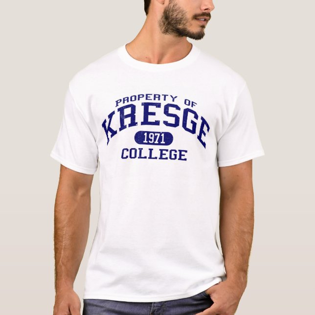 T-shirts Propriedade da faculdade de Kresge (Frente)