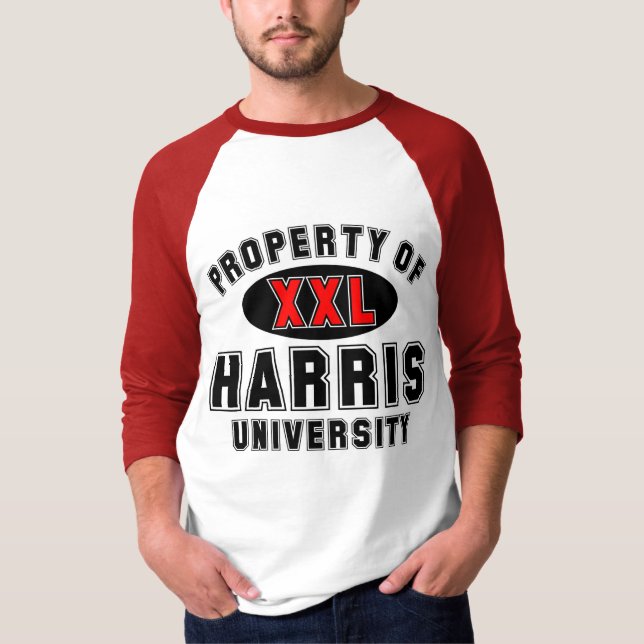 T-shirts Propriedade da universidade de Harris (Frente)