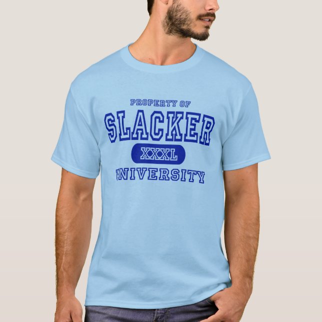 T-shirts Propriedade da universidade mais frouxa (Frente)