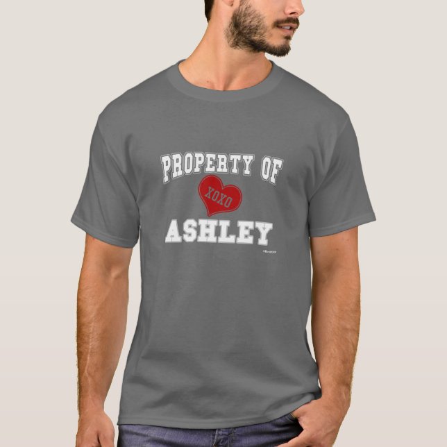 T-shirts Propriedade de Ashley (Frente)