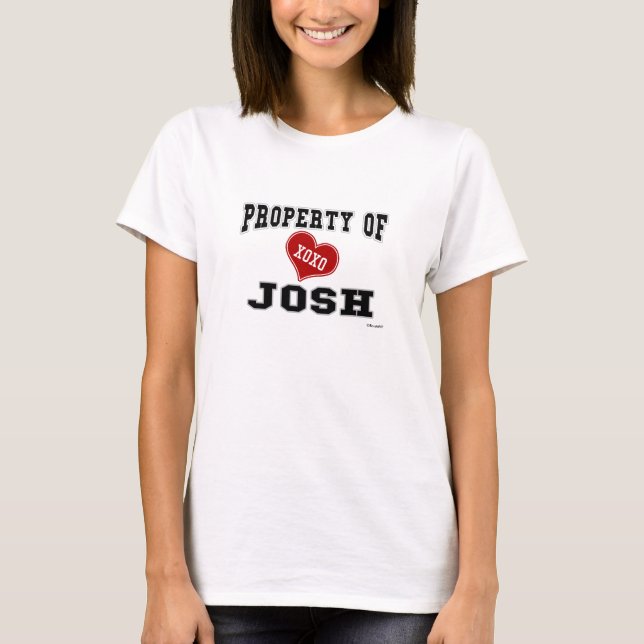 T-shirts Propriedade de Josh (Frente)