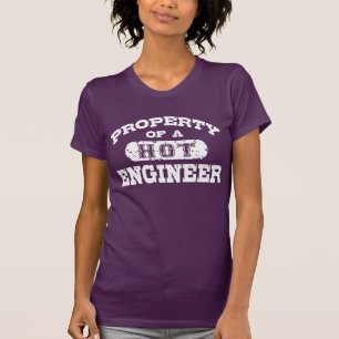 T-shirts Propriedade de um engenheiro quente