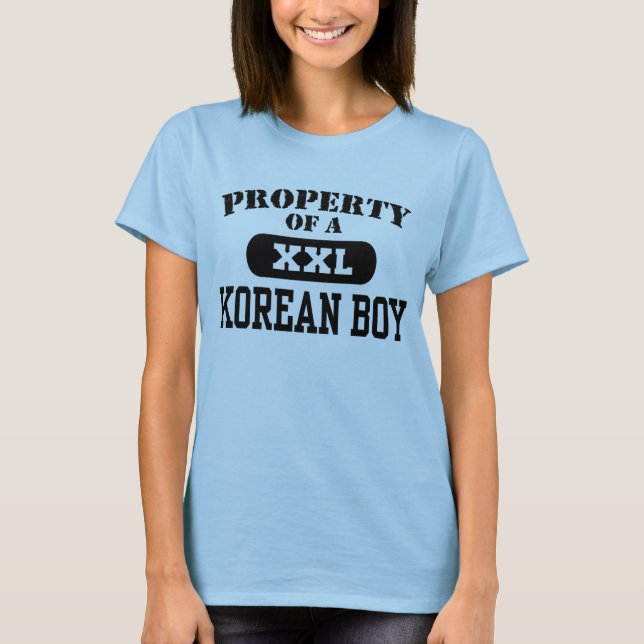 T-shirts Propriedade de um Garoto Coreano (Frente)