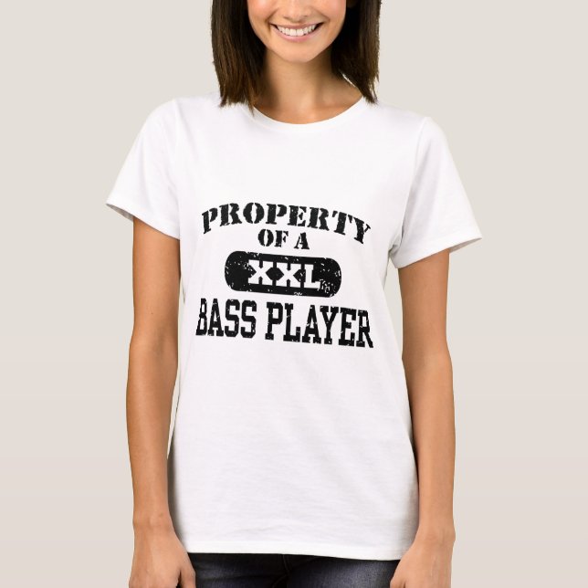 T-shirts Propriedade de um Jogador Bass (Frente)