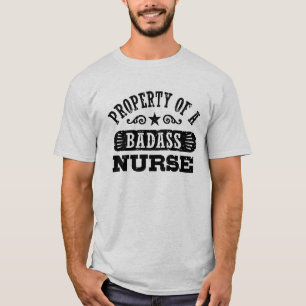 T-shirts Propriedade de uma enfermeira de Badass