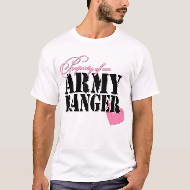 T-shirts Propriedade de uma guarda florestal do exército (Frente)