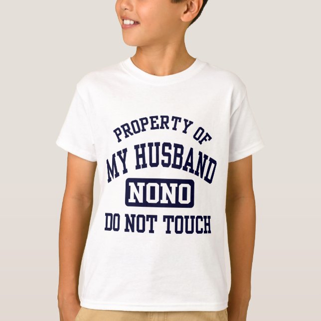 T-shirts Propriedade do meu marido (Frente)