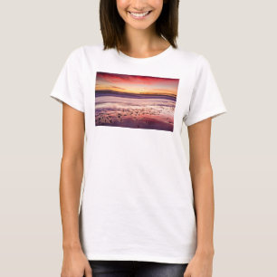 T-shirts Proteção do mar e cais ao pôr do sol, CA