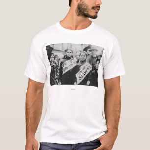 T-shirts Protesto contra trabalhos infanteis na parada