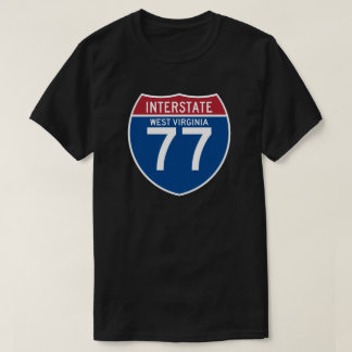 T-shirts Protetor da estrada nacional de West Virginia WV