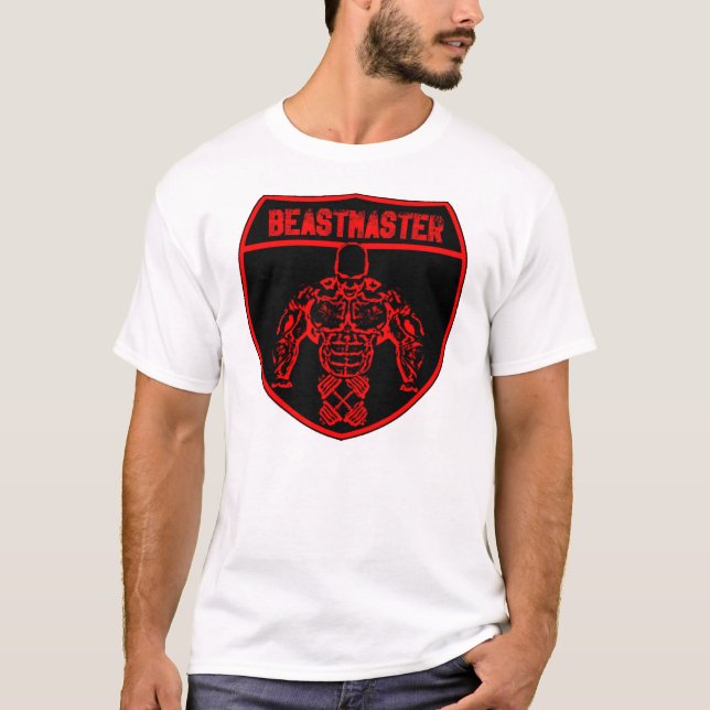 T-shirts Protetor da obscuridade de Beastmaster do músculo (Frente)