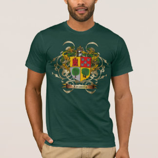 T-shirts Protetor do sobrenome de Jaramillo dos braços