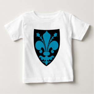 T-shirts Protetor medieval elegante da flor de lis