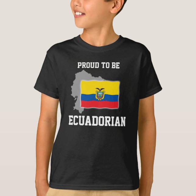 T-shirts Proud to be Ecuadorian (Frente)