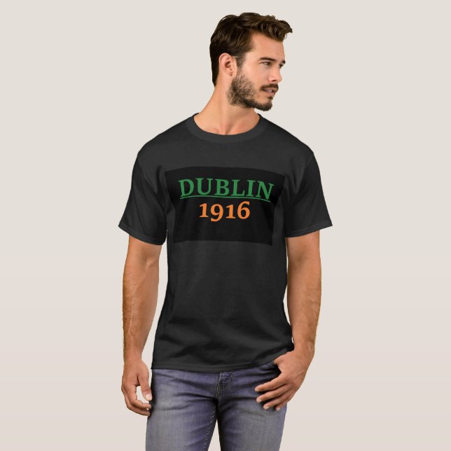 T-shirts Provérbio do irlandês de Dublin 1916 (Frente Completa)