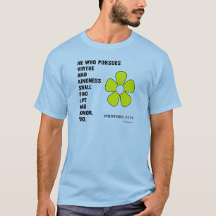 T-shirts Provérbios de Bondade 21:21 Preto