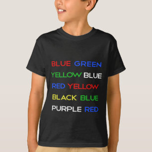 T-shirts Provocação de cérebro da cor