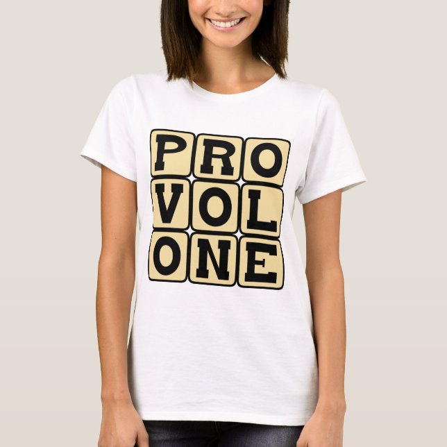 T-shirts Provolone, queijo italiano (Frente)