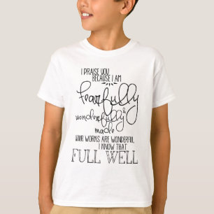 T-shirts Psalm139 temìvel e maravilhosamente feito