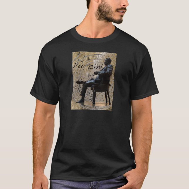 T-shirts Puccini_Statue_Lucca1 (Frente)