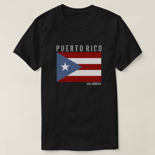 T-shirts Puerto Rico Boricua (Frente do Design)