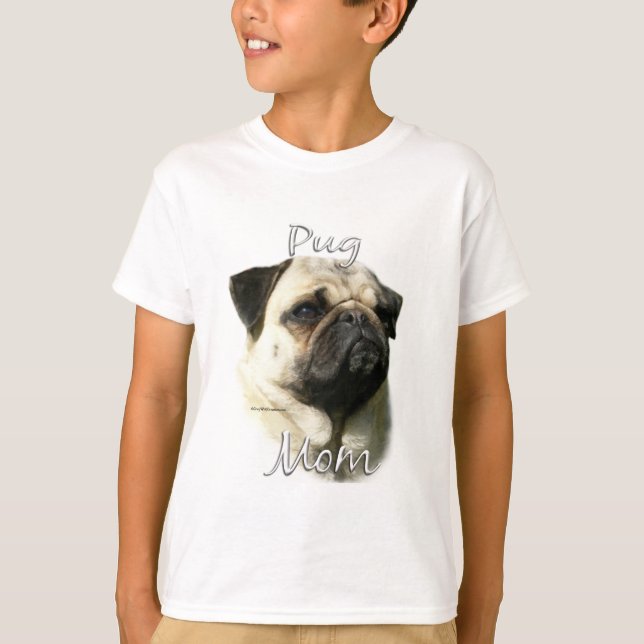 T-shirts Pug (afronta) Mãe 2 (Frente)