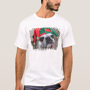T-shirts Pug de vista engraçado com a língua que pendura