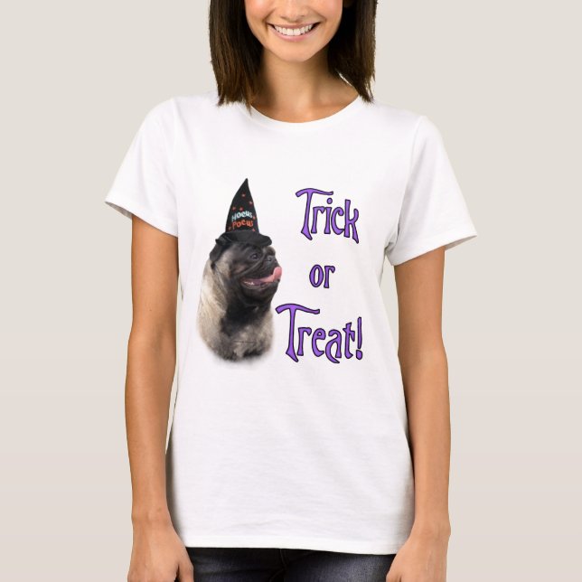 T-shirts Pug (desmaiar) Trick (Frente)
