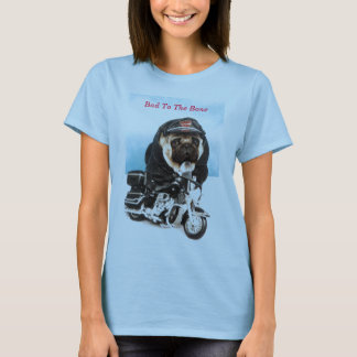 T-shirts Pug Dog Biker T Shirt