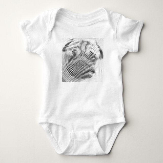 T-shirts Pug Face (Frente)