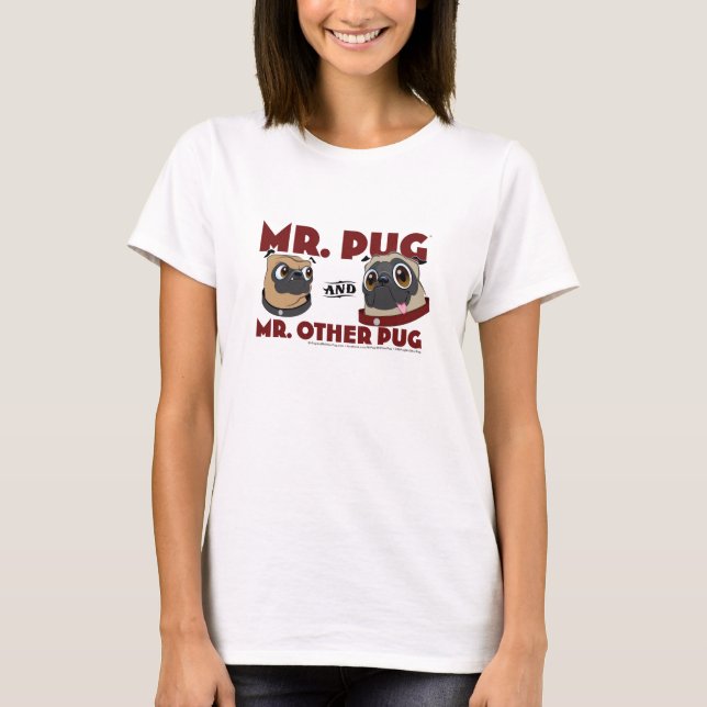 T-shirts Pug Long Sleeve (Frente)