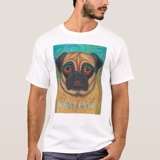 T-shirts Pug-o que miúdos (Frente)