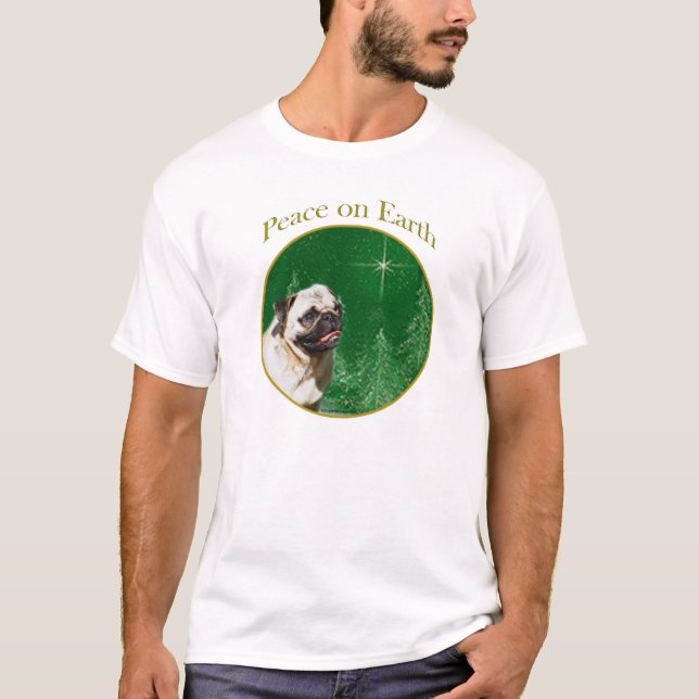 T-shirts Pug Peace (Frente)