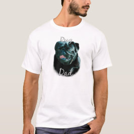 T-shirts Pug (preto) Pai 2