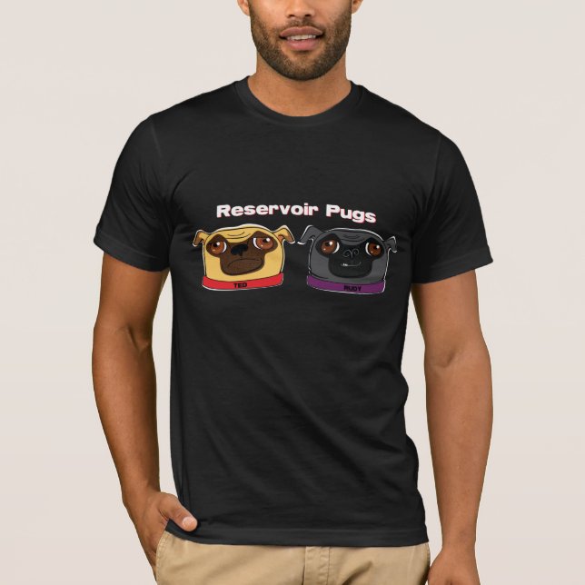 T-shirts Pugs do reservatório II (Frente)