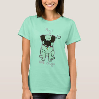 T-shirts Pugs Não Drogas