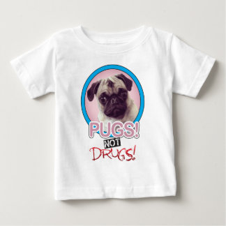 T-shirts Pugs não drugs.png