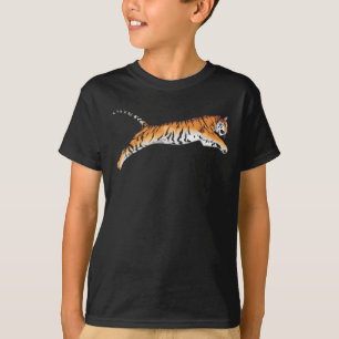 T-shirts Pulando o tigre