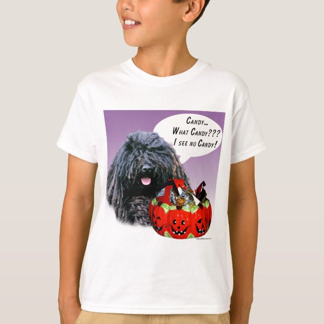 T-shirts Puli Halloween Candy (Frente)