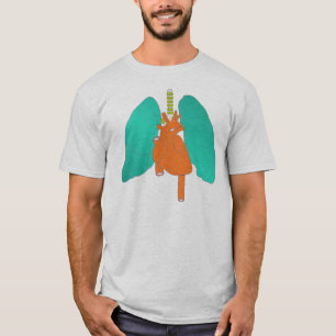 T-shirts Pulmões do coração