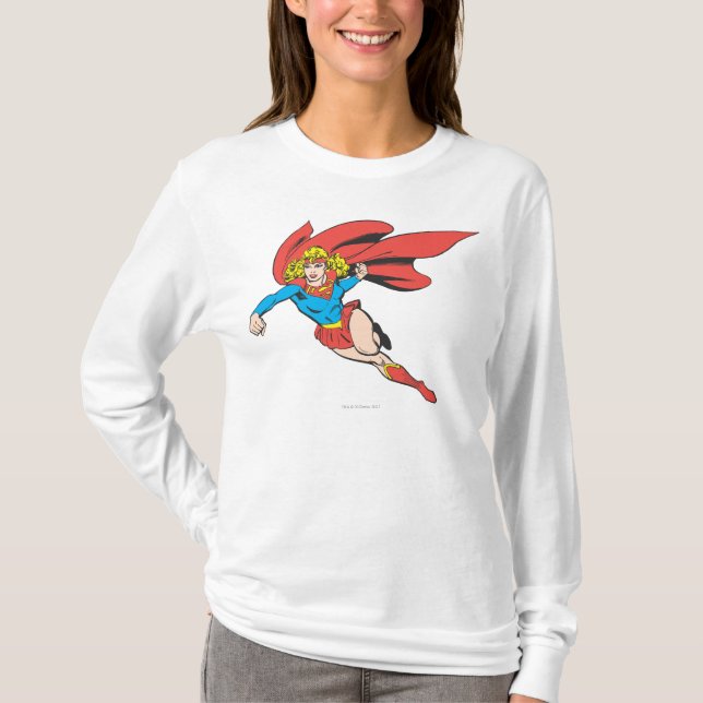 T-shirts Pulos e perfuradores de Supergirl (Frente)