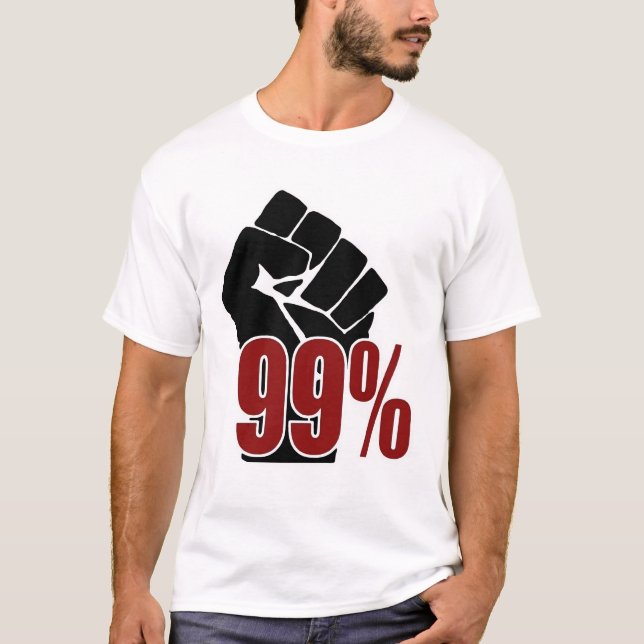 T-shirts Punho de 99 por cento (Frente)