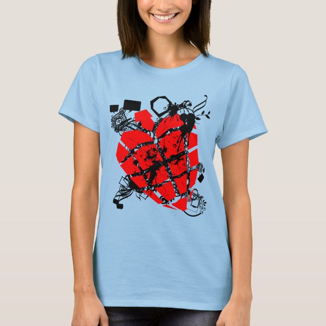 T-shirts Punk Heart (Frente)