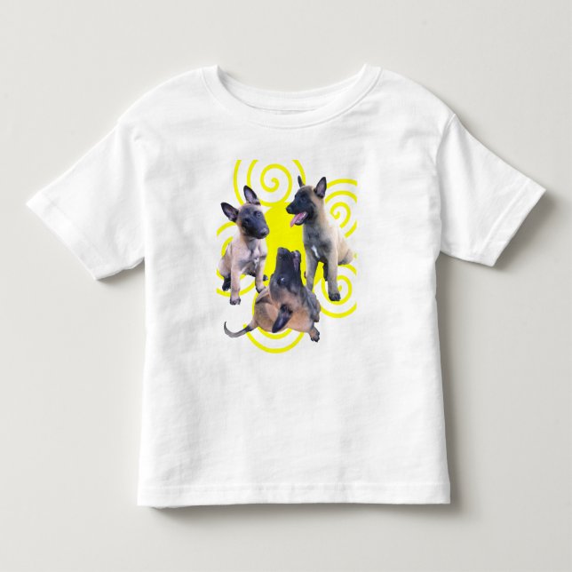 T-shirts puppies malinois (Frente)