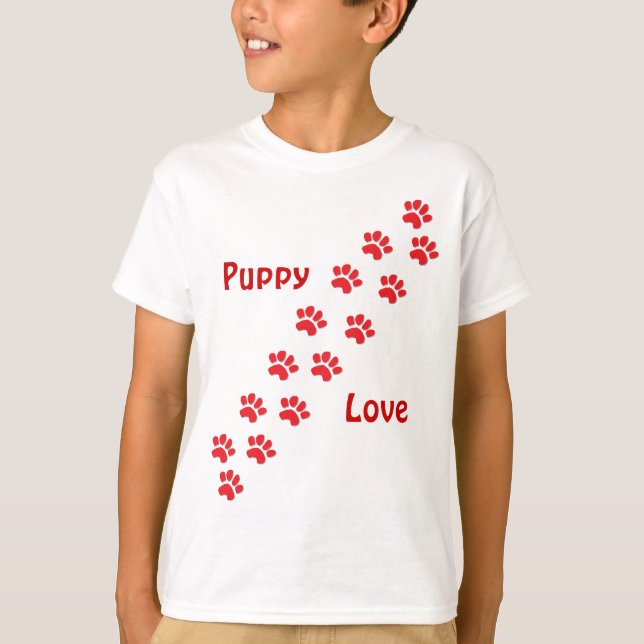 T-shirts Puppy Love (Frente)